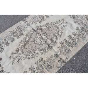 พรมข้างเตียงทรงสี่เหลี่ยมผืนผ้าขนกระต่ายเทียม4.7x9.1ft สีน้ำตาลวินเทจแบบดั้งเดิม - Product Image 5