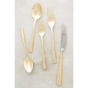 Juego de Cubiertos de Metal de Lujo Moderno con Acabado Dorado para Cena de Boda y Elegante Decoración de Mesa de Restaurante - Product Image 4