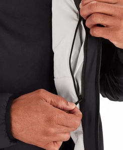 Veste coupe-vent en nylon froissé légère et décontractée personnalisée pour homme, veste imperméable vierge avec capuche - Product Image 3