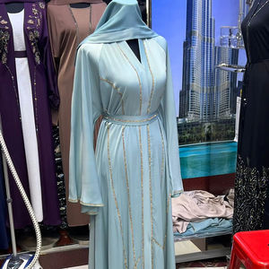 2025 Dubai Abaya Belle Noir Traditionnel Vêtements Islamiques pour Femmes Arabie Saoudite Abaya Dubai Abaya Vêtements Musulmans - Product Image 1