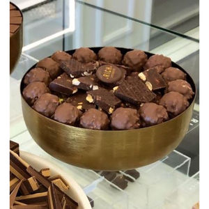 High Quality Gold Metal Bowl Luxury Design Table Decorative <b>Chocolate</b> Sweets Serving Bowl For <b>Weddings</b> Or Other Special Events - Product Image 1