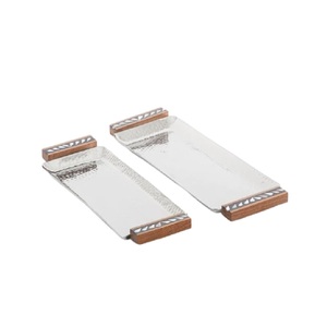 Bandeja de chocolate de diseño moderno de alta calidad, bandeja y Plato decorativo de mesa de Metal ecológico para servir alimentos a precio de exportación - Product Image 5