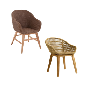 Prix de gros Chaise de salle à manger en rotin Nordic pour terrasse extérieure jardin hôtel et restaurant Design moderne Fabriqué en Indonésie - Product Image 3