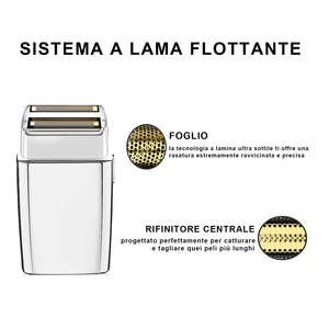 Paquete de 2 Cuchillas de Repuesto Plateadas para Afeitadora Eléctrica, Mini Cuchillas Dobles y Triples, Lavables e Impermeables para Afeitar la Cara y la Barba - Product Image 5