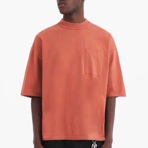 Camisetas de Hombre de Moda Casual con Cuello Redondo, Estilo Urbano, Talla Grande, al por Mayor, Ropa OEM, 100% Algodón, Proveedor de Camisetas Lisas - Product Image 6