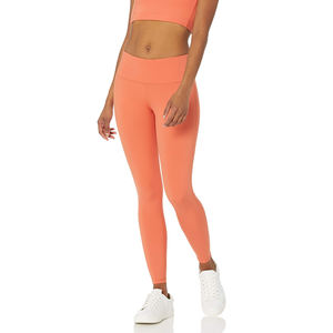 Mallas sin costuras transpirables de secado rápido personalizadas OEM para mujeres, mallas ajustadas de realce informales para niñas con cintura con logotipo personalizable - Product Image 1