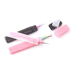 Venta al por mayor pinzas de pestañas japonesas de acero inoxidable de alta calidad embalaje personalizado con punta puntiaguda para extensión de pestañas - Product Image 5