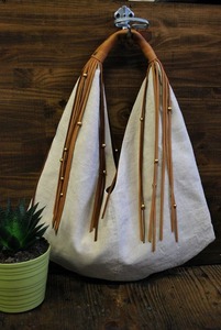 Vintage impreso rayas cremallera-más cerca de algodón forrado bolsos de lona Totes Shoppers bolsas de regalo con flecos al por mayor - Product Image 2