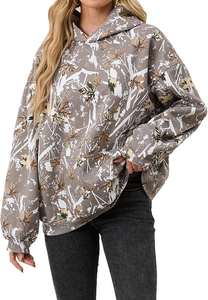 Nouveaux sweats à capuche pour femmes en camouflage de luxe, en molleton de coton de haute qualité, lavage à l'acide, pull lourd, streetwear, coupe ample, hiver, automne - Product Image 2