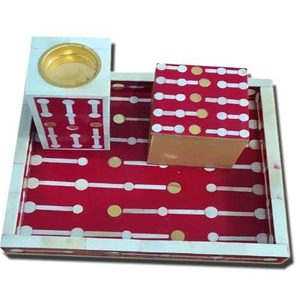 Quemador de incienso Bakhoor hecho a mano de Madre de la India, soporte de incrustaciones de hueso PERLA para la temporada de otoño para primavera y verano - Product Image 1