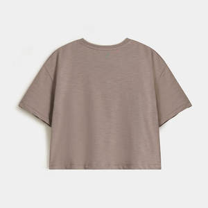 Style OEM 100% coton T-shirt à manches courtes pour femmes Meilleure qualité T-shirts courts pour femmes à vendre - Product Image 6