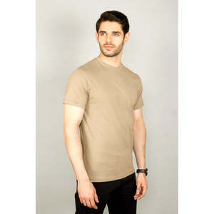 เสื้อยืดคอกลมผ้าฝ้ายพื้นฐานสำหรับผู้ชาย "ROCIO" ผ้าเจอร์ซีย์ 100% ปักโลโก้ ทรงหลวม น้ำหนัก 220 กรัม ป้ายยี่ห้อสั่งทำ เสื้อยืดออกกำลังกาย - Product Image 3