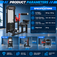 BN Fitness Studio Fitness Club Health Club Functional Training Gym Appareil d'extension abdominale et lombaire à résistance réglable