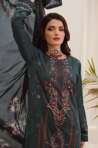 Recién llegado, traje de 3 piezas de césped para mujer de alta calidad, vestido de nuevo diseño para mujer paquistaní 2025 con el precio más vendido Salwar Kameez - Product Image 5