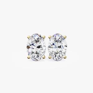 Fancy Oval Cut Moissanite Diamond Stud <b>Earrings</b> 925 Silver Fine Clarity Diamond <b>Earring</b> With Modern Elegance Charm Gift For Wife - Product Image 2