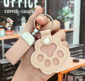 Llavero de piel sintética moderno con diseño de pata de gato, correa corta, soporte para llaves, bonito llavero de garra de gato para pájaros y reptiles, colgante para bolso, regalo - Product Image 5