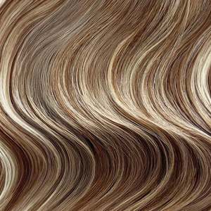 Vietnamese Human <b>Hair</b> Ponytail Extension Body <b>Wave</b> Medium Brown Platinum Mix Kinky Straight Texture - Product Image 2