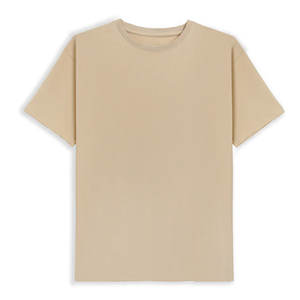 Superventas nueva manga corta color sólido 100% algodón hombres moda camisetas alta calidad al por mayor 100% algodón camisetas - Product Image 3