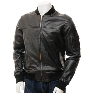 Veste de motard en cuir vintage de qualité supérieure pour hommes, vêtements d'hiver de style rue, entonnoir imperméable respirant et durable - Product Image 3