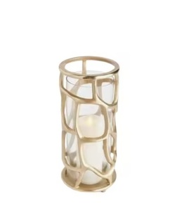 Gold Finished Metal <b>Tea</b> Light <b>Candle</b> Holder with Eye-Catching Design for Christmas Lighting Decor Highly Attractive Votives - Product Image 5