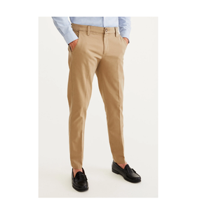 2022 hommes décontracté Chino pantalon OEM Service couleur unie Stretch Style occidental haute qualité coton tissu exportation qualité vêtements - Product Image 6