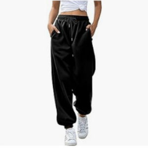 Femmes bas pantalons de survêtement Baggy poches taille haute sportif Gym athlétique Fit respirant survêtement pantalon salon pantalon en gros - Product Image 5