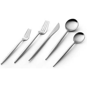 Mango de diseño de nudo de Metal, cubiertos de acero inoxidable con acabado Chapado en Color dorado, cubiertos utilizados para el hogar, boda, café, uso, Juego de 4 - Product Image 6