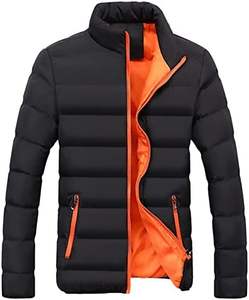 แจ็กเก็ตกันลมแบบหนาสำหรับผู้ชายเสื้อคลุมกันลมผ้าแคนวาสขนเป็ดน้ำหนักเบาและอบอุ่น - Product Image 6