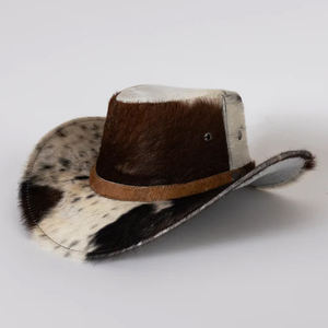 Chapeaux en cuir de vachette tendance, dernier design, prix bas, en vente, matériau de qualité supérieure avec logo personnalisé, différentes tailles. - Product Image 4