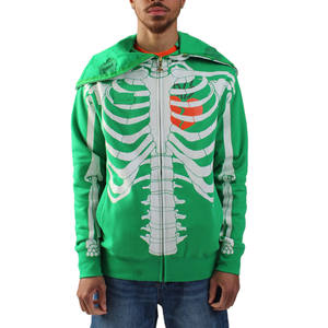 Sweat à capuche zippé intégral surdimensionné pour homme, 400 GSM, coton, polaire technique, logo 3D imprimé, streetwear lourd, pull à capuche zippé - Product Image 2