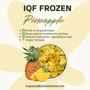 Emballage sous vide d'ananas congelé IQF de qualité supérieure pour l'exportation du Vietnam dans un emballage en vrac - Product Image 6