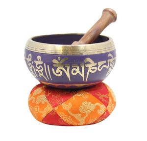 Cuenco Musical de latón hecho a mano con acabado auténtico, perfecto para la curación del sonido, relajación, meditación, Yoga y terapia energética - Product Image 1