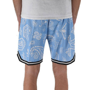 <b>Men's</b> High Street Style Casual Wear Solid Pattern Mesh <b>Shorts</b> New Design <b>Elastic</b> Mid <b>Waist</b> Closure Digital Printing High Quality - Product Image 4