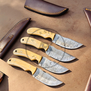 Custom Damascus Steel Hunting <b>Knife</b> Leather Sheath OEM Manufacturer Fixed Blade Hunting <b>Knife</b> Bulk Supply Hot Sale 2026 Pakka - Product Image 3