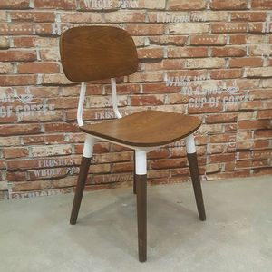 เฟอร์นิเจอร์ร้านอาหาร GCFGC35-โซฟาไม้มีพนักพิงสำหรับใช้ในร้านกาแฟ - Product Image 1