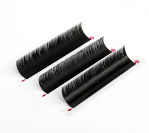 Silk eyelash extensions trays curly super black lashes imported from Korea 100% the best quality eyelashes export world wide