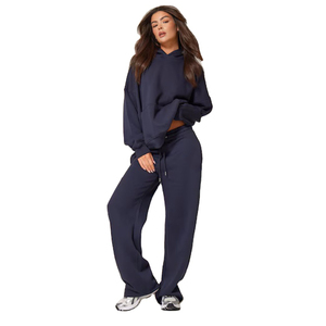 Sweats à capuche pour femmes coupe ample pull polaire surdimensionné sweat Style de rue coton chaud impression personnalisée sweats à capuche pour femmes - Product Image 2