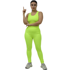 Proveedor de Bangladesh, Ropa Deportiva para Mujer de Color Sólido, Ropa de Yoga para Fitness, Diseño Personalizado, Informal, Transpirable, Sin Costuras, Premium - Product Image 1