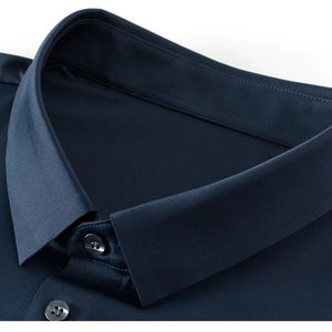 2025โปโลผู้ชายแขนสั้นระบายอากาศได้ดีฤดูร้อนเสื้อเชิ้ตทรงหลวมหรูหราเสื้อลำลองธุรกิจบางๆ - Product Image 4