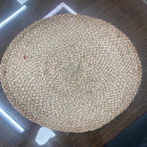 New Customized MOQ Natural <b>Round</b> Jute Placemat With Lace for Table Decoration Handmade Luxury Export From Bangladesh - Product Image 3