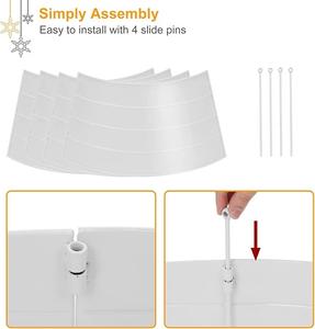 Metal Christmas <b>Tree</b> <b>Collar</b> Christmas Decorative Base Cover for Christmas <b>Tree</b> <b>Tree</b> Skirt Make Home & Festival beautiful - Product Image 4