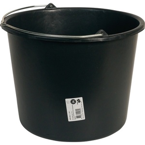 GRIPLINE D 20L Black <b>Plastic</b> Construction <b>Bucket</b> - Product Image 3