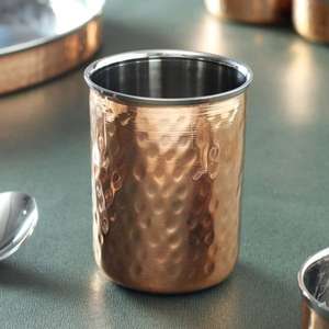 ชุดถาด/จานทองแดงคุณภาพพรีเมียมสำหรับงานแต่งงานที่บ้านและห้องรับประทานอาหาร ตกแต่งสวยงาม ผลิตในอินเดีย - Product Image 6