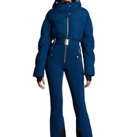 Ensemble de Combinaison de Ski Unisexe de Haute Qualité, Imperméable 10 000 mm, Anti-Déchirure, Coupe-Vent, Respirant, Grande Taille, Personnalisable, avec Fermeture Éclair et Doublure Polaire pour Adultes