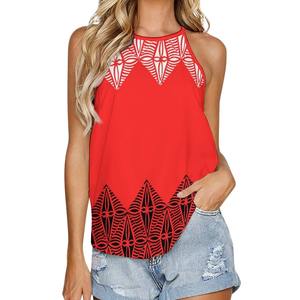 Camiseta sin mangas de poliéster con estampado sublimado LARGO DE PUNTO transpirable de alta calidad para mujer, logotipo frontal para correr, gimnasio, sublimación personalizada - Product Image 6