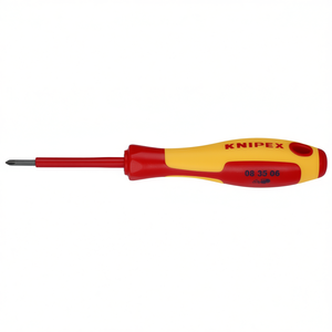 Knipex VDE Burnished <b>Screwdriver</b> for Cross Recessed Pozidriv Screws - Product Image 2