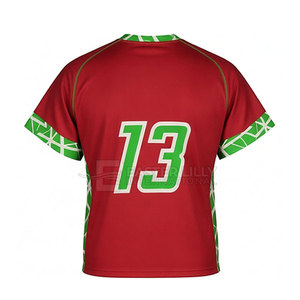 Conjunto de camiseta y pantalones cortos de lacrosse personalizados para jóvenes, uniforme de rendimiento que absorbe la humedad para jugadores de equipo - Product Image 4