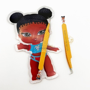 Paleta de azulejos de pestañas acrílicas para Injerto de pestañas, muñeca Bratty para extensiones de pestañas, pinzas de sujeción con imán - Product Image 4