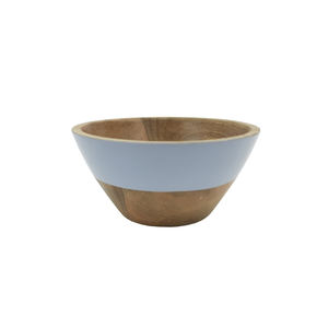 Bol de service alimentaire de forme ronde en bois au design élégant émail fini pour la cuisine et les collations de table et les bols de service - Product Image 1