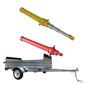 Silinder hidrolik 5 ton, untuk trailer traktor silinder hidrolik teleskopik kecil